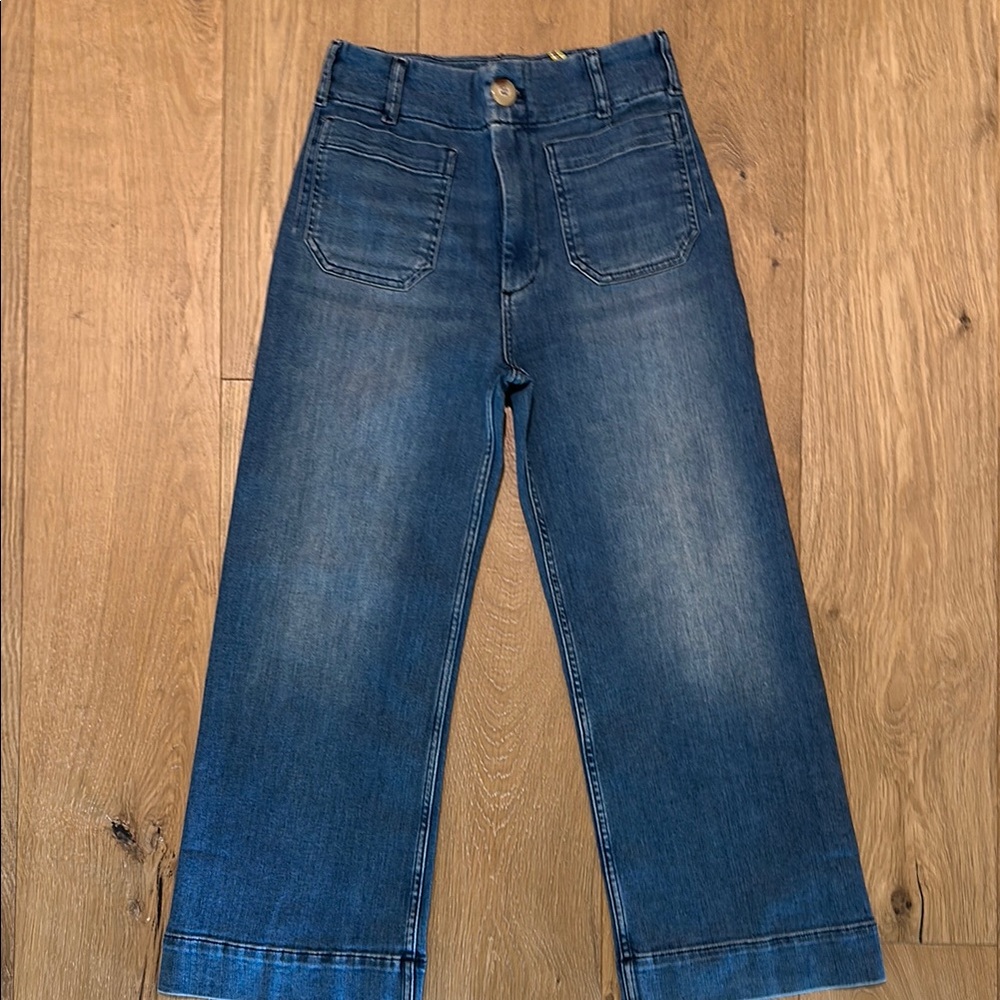 Wide-Leg Denim Jeans